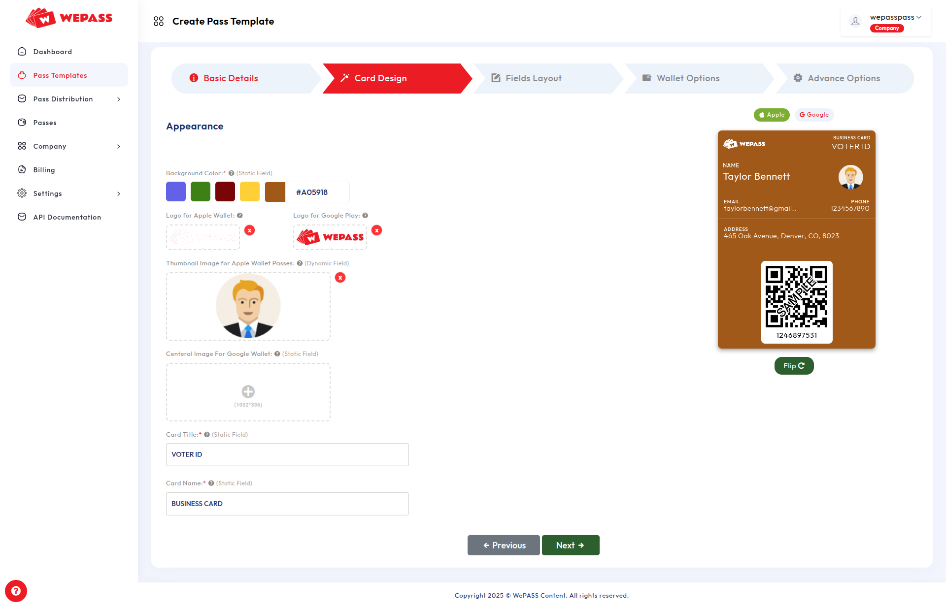 Create Business Card