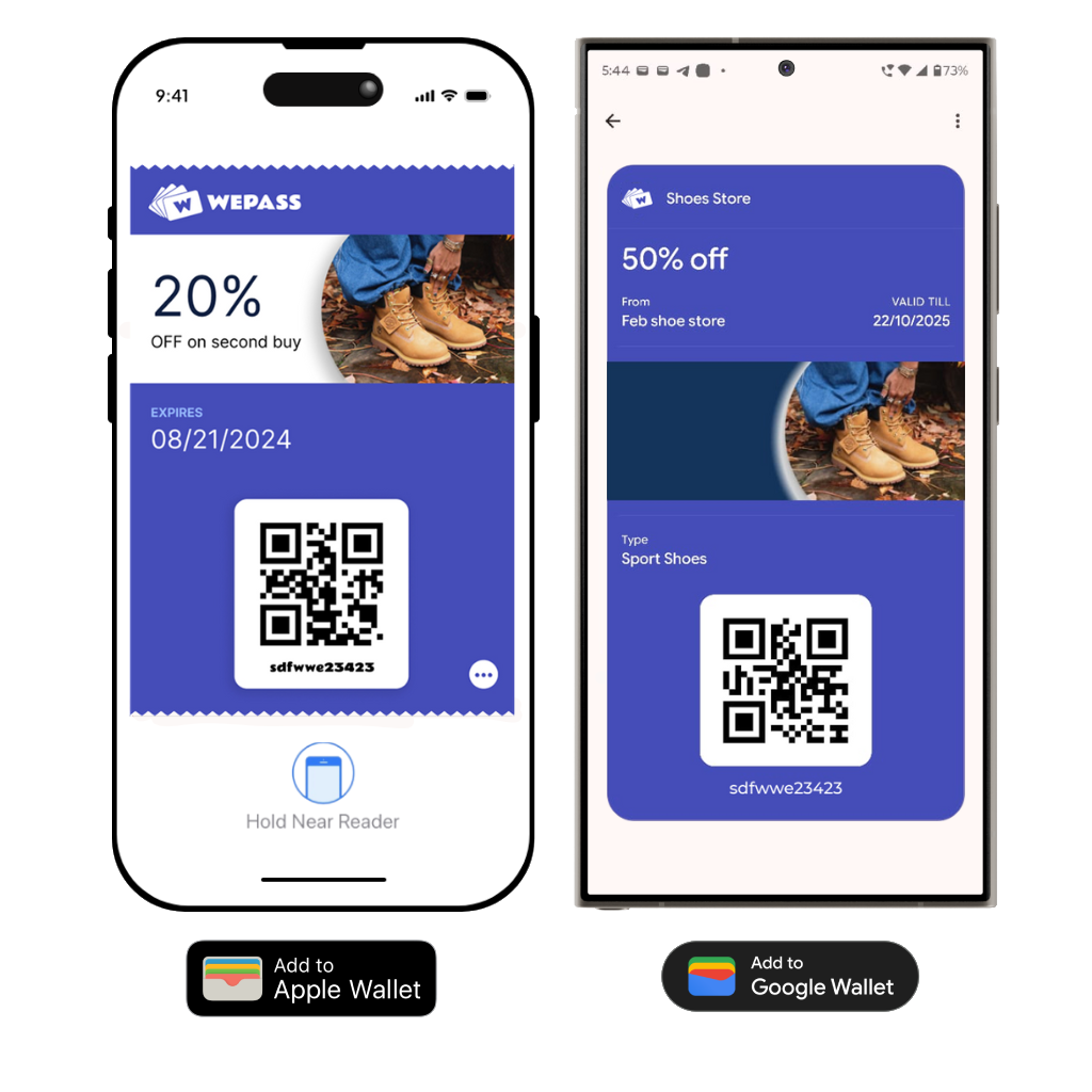Digital Coupon Card for Apple and Google Wallet